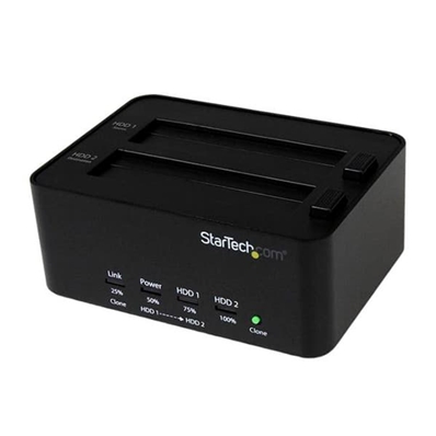 STARTECH Dock dual para 2xHDDs, con clonador de datos.