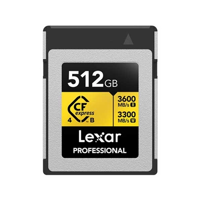 LEXAR LCXEXP4512G-RNENG CFexpress PRO Tipo B de 512GB GOLD serie 4.0