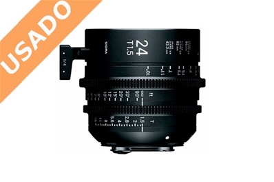 SIGMA 24MM T1.5 FF F/CE (Usado) Óptica Cine 24mm T1.5 montura EF.