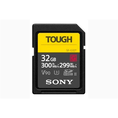 SONY SF-G32T Tarjeta V90 SDHC serie G PRO UHS-2 SPEED 3 de 32 GB 300 MB/s.