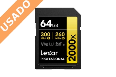 LEXAR LSD2000064G-BNNNG (Usado) Tarjeta Profesional SDXC 64GB UHS-II (U3) Class 10 V90