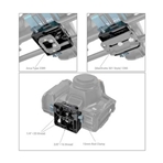 SMALLRIG SM3357 (Usado) Placa base universal LWS con abrazadera de varilla doble de 15 mm.