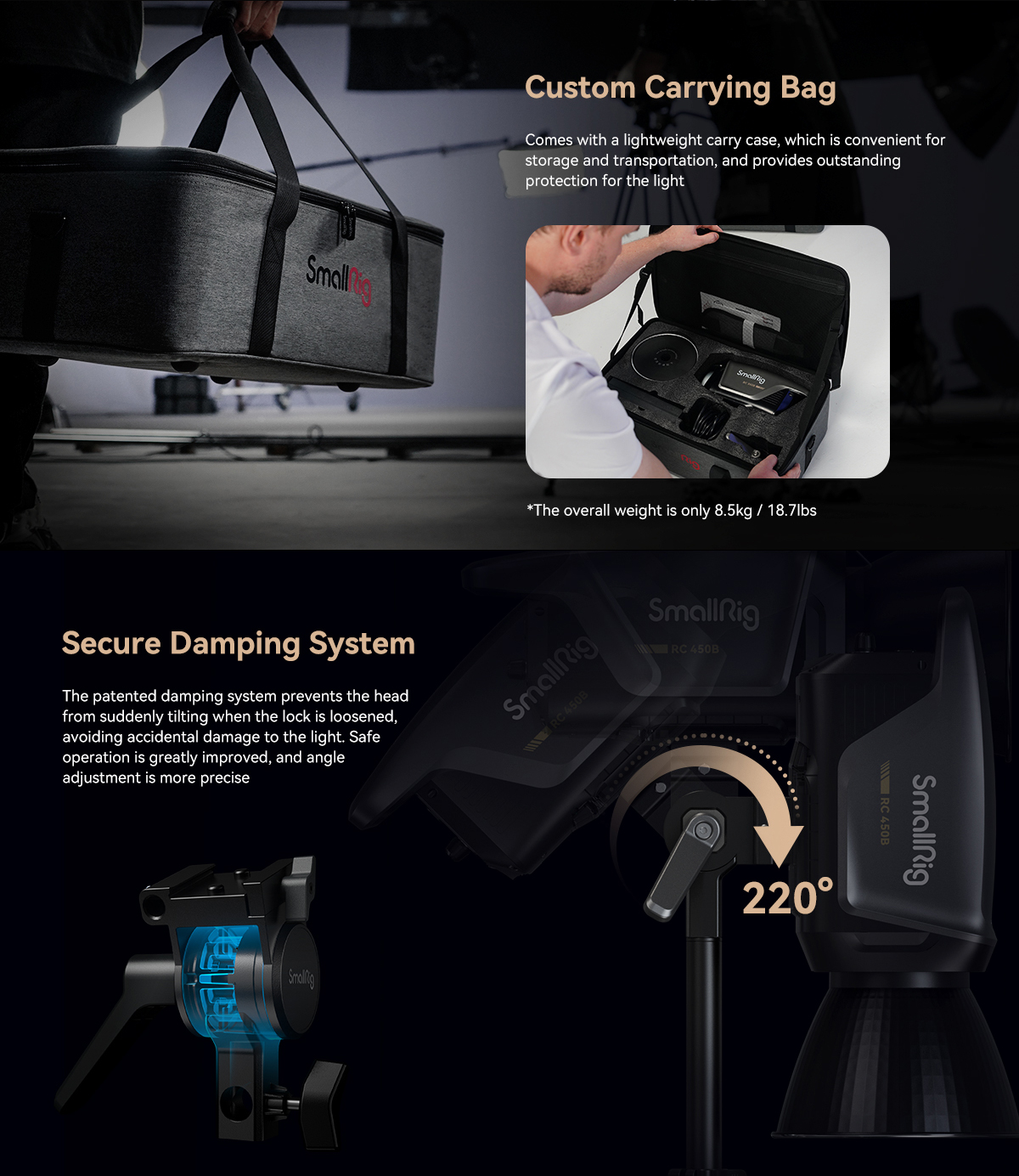 SMALLRIG RC450B SECURE DAMPING SYSTEM